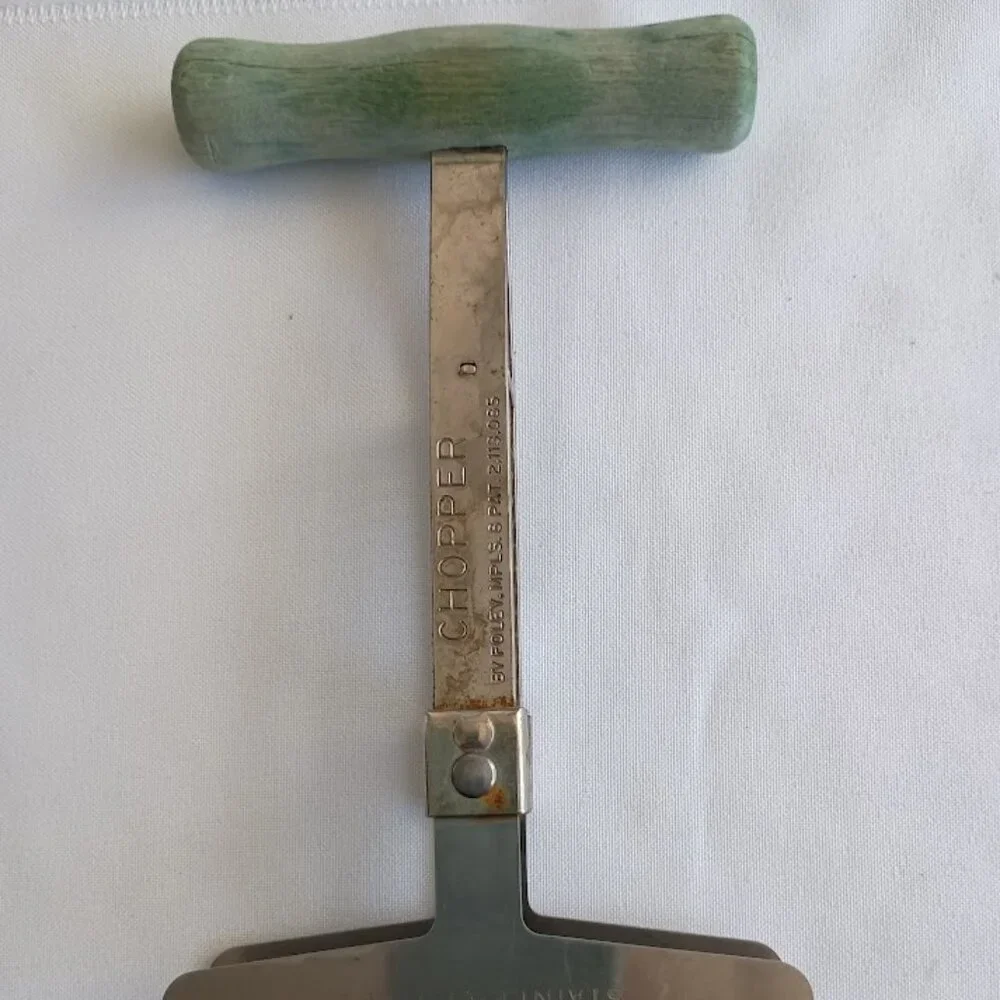Vintage Foley Food Chopper with Wooden Handle